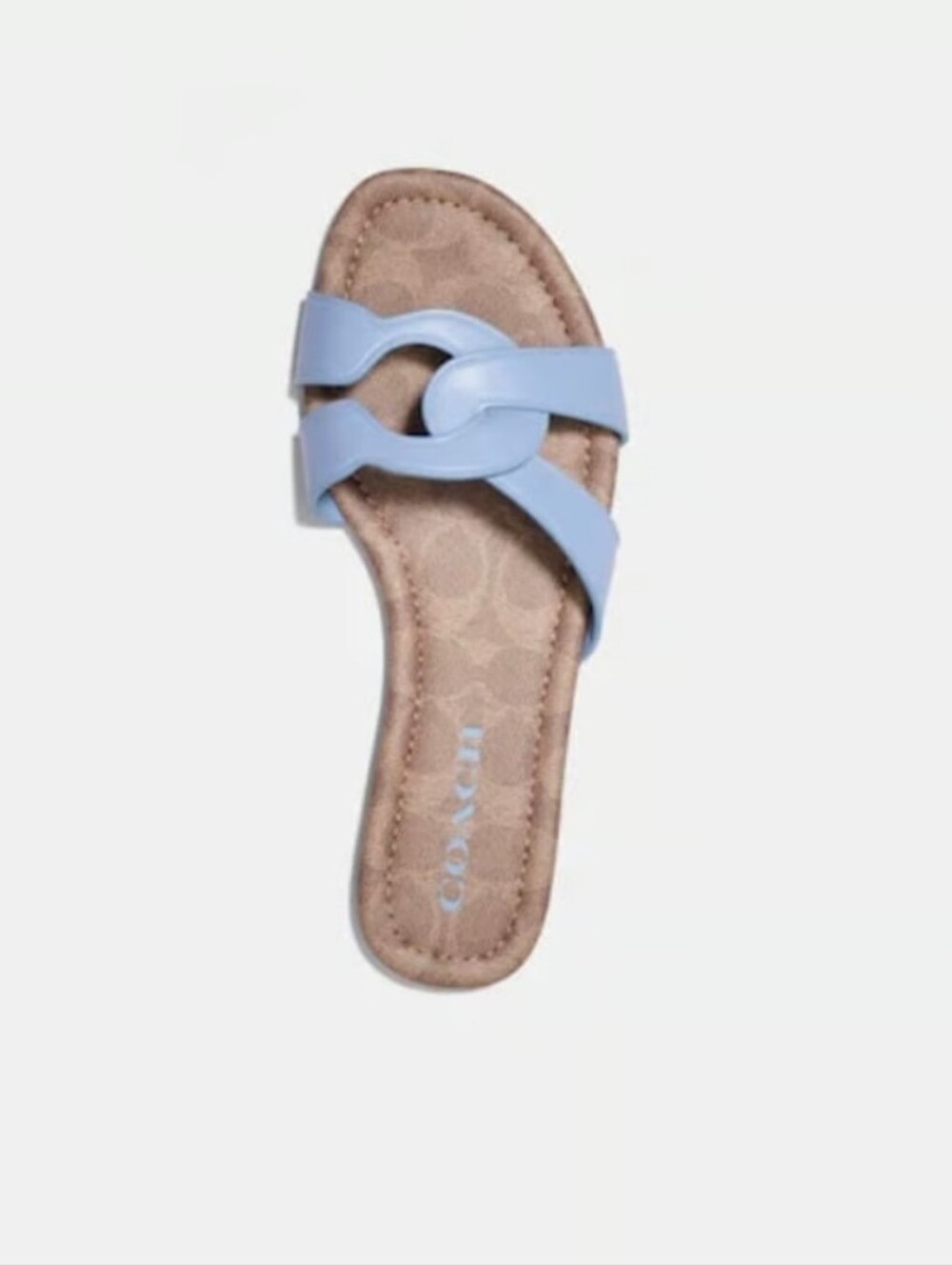 Coach Light Blue Essie Slide Sandal Size 9